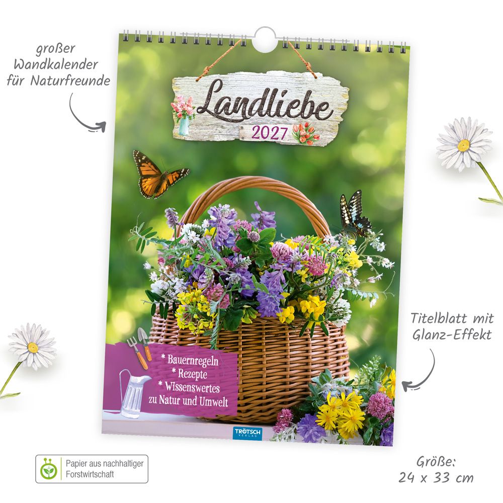 Weitere Ansicht: TRÖTSCH - Classickalender Landliebe 2027