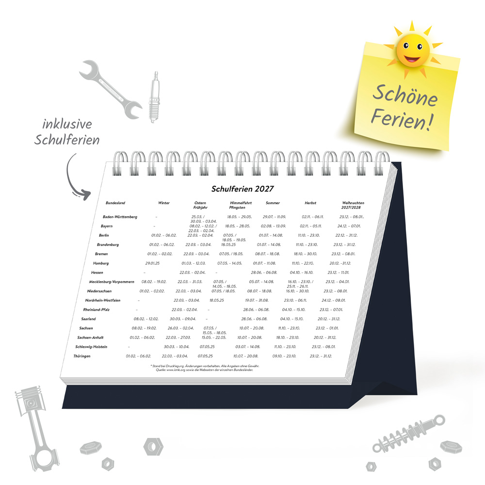 Weitere Ansicht: TRÖTSCH - Aufstellwochenkalender DDR Fahrzeuge 2027