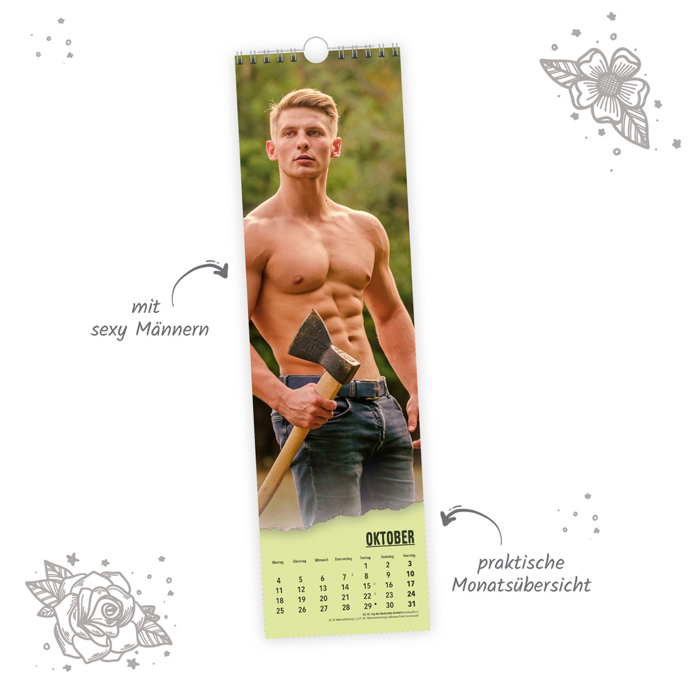 Weitere Ansicht: TRÖTSCH - Erotikkalender XL-Streifenkalender Men 2027