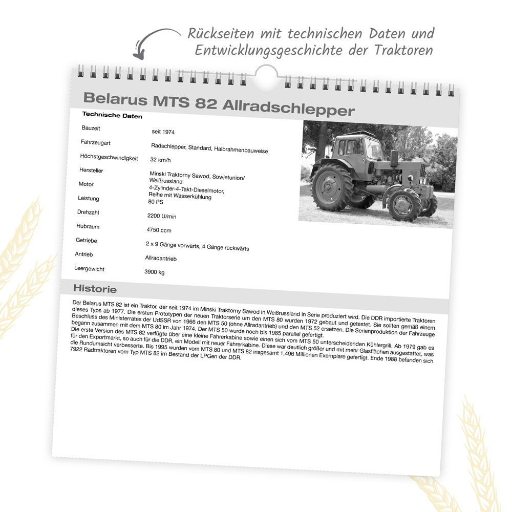 Weitere Ansicht: TRÖTSCH - Technikkalender DDR-Traktoren 2027