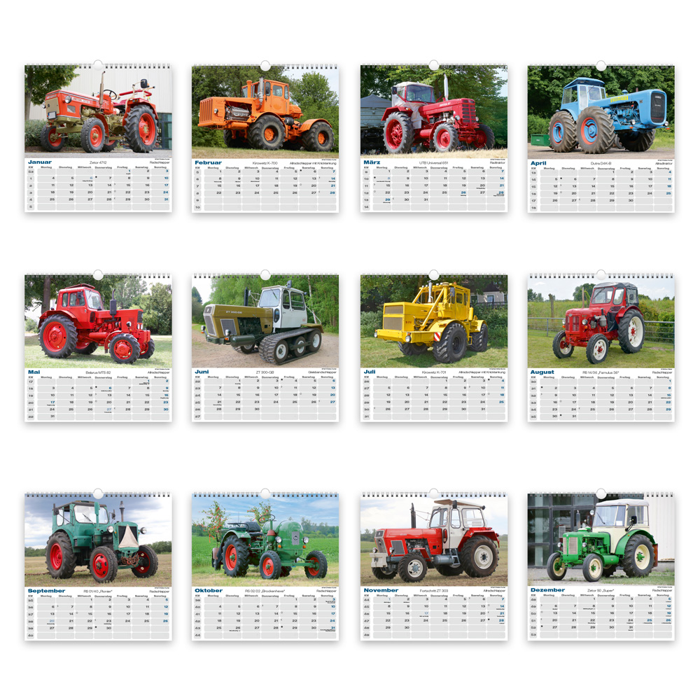 Weitere Ansicht: TRÖTSCH - Technikkalender DDR-Traktoren 2027