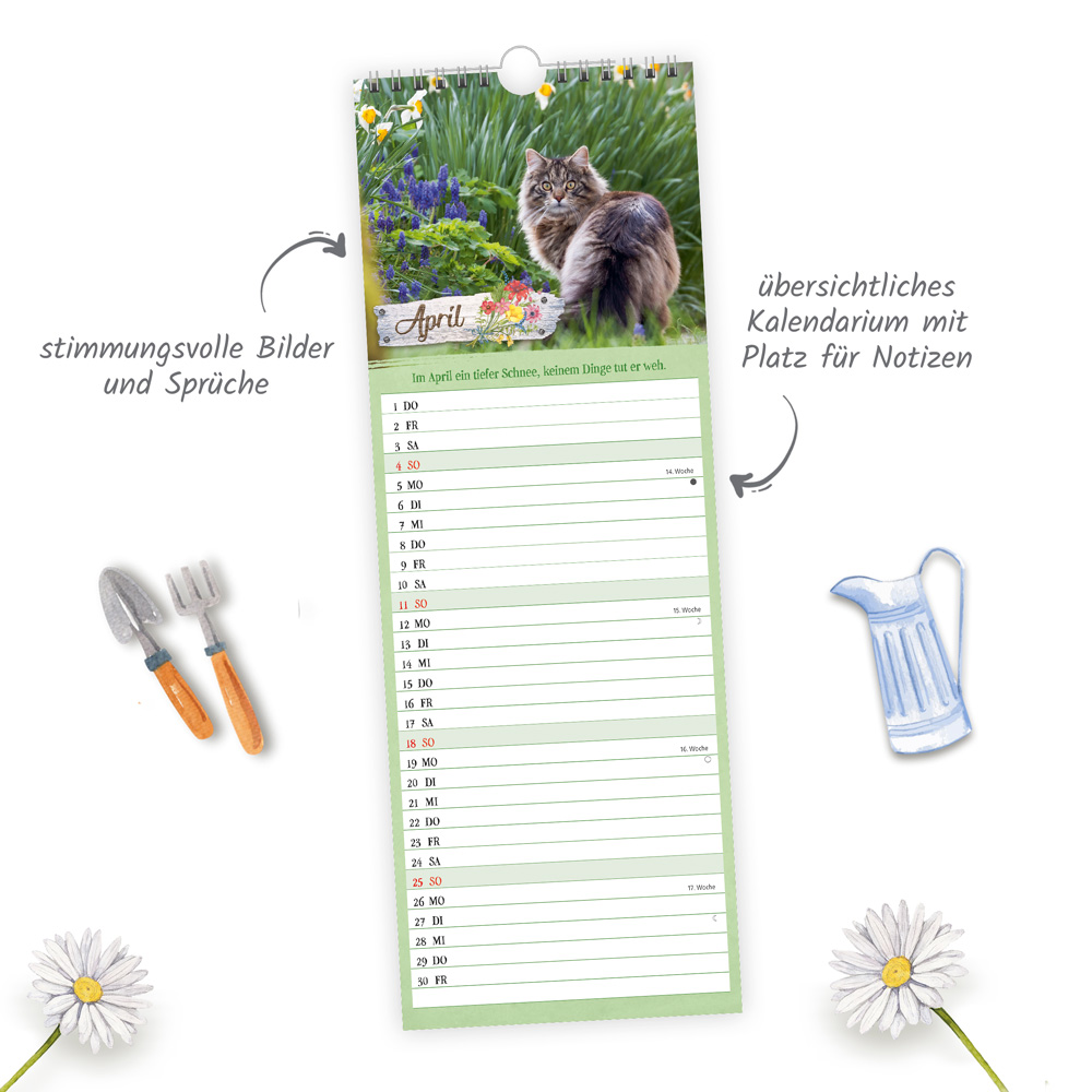 Weitere Ansicht: TRÖTSCH - Maxi-Streifenkalender Landliebe 2027