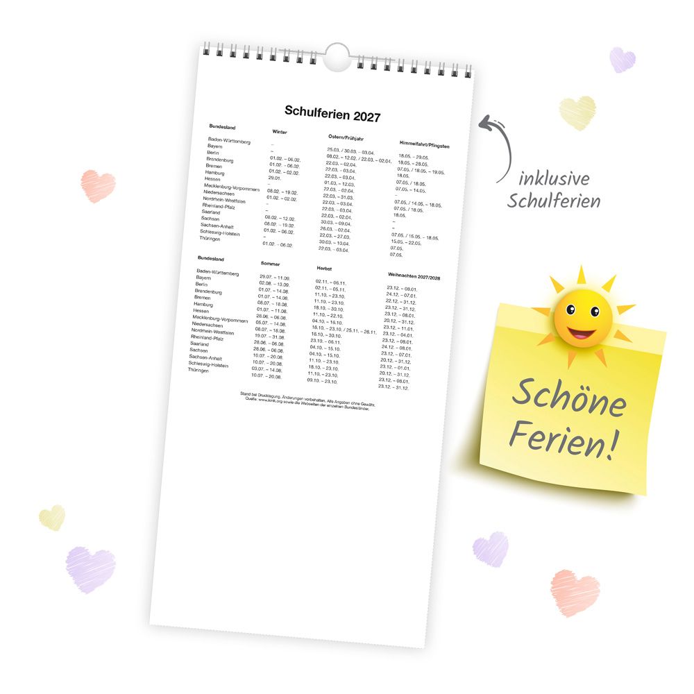 Weitere Ansicht: TRÖTSCH - Familienkalender Unsere Lieblinge 2027
