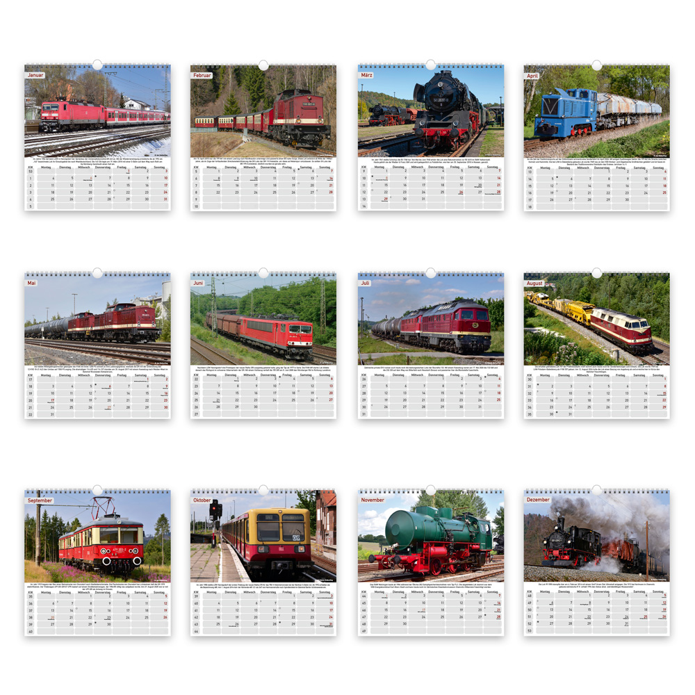 Weitere Ansicht: TRÖTSCH - Technikkalender DDR-Eisenbahnen 2027