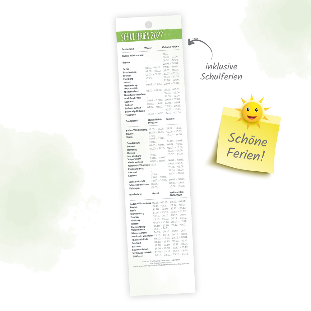 Weitere Ansicht: TRÖTSCH - Streifenkalender Mini Heimische Tierwelt 2027