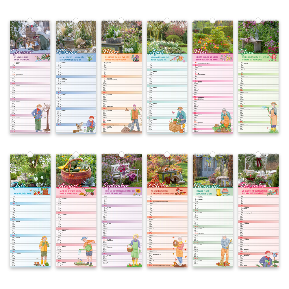 Weitere Ansicht: TRÖTSCH - Maxi-Streifenkalender Großvaters Gartenplaner 2027