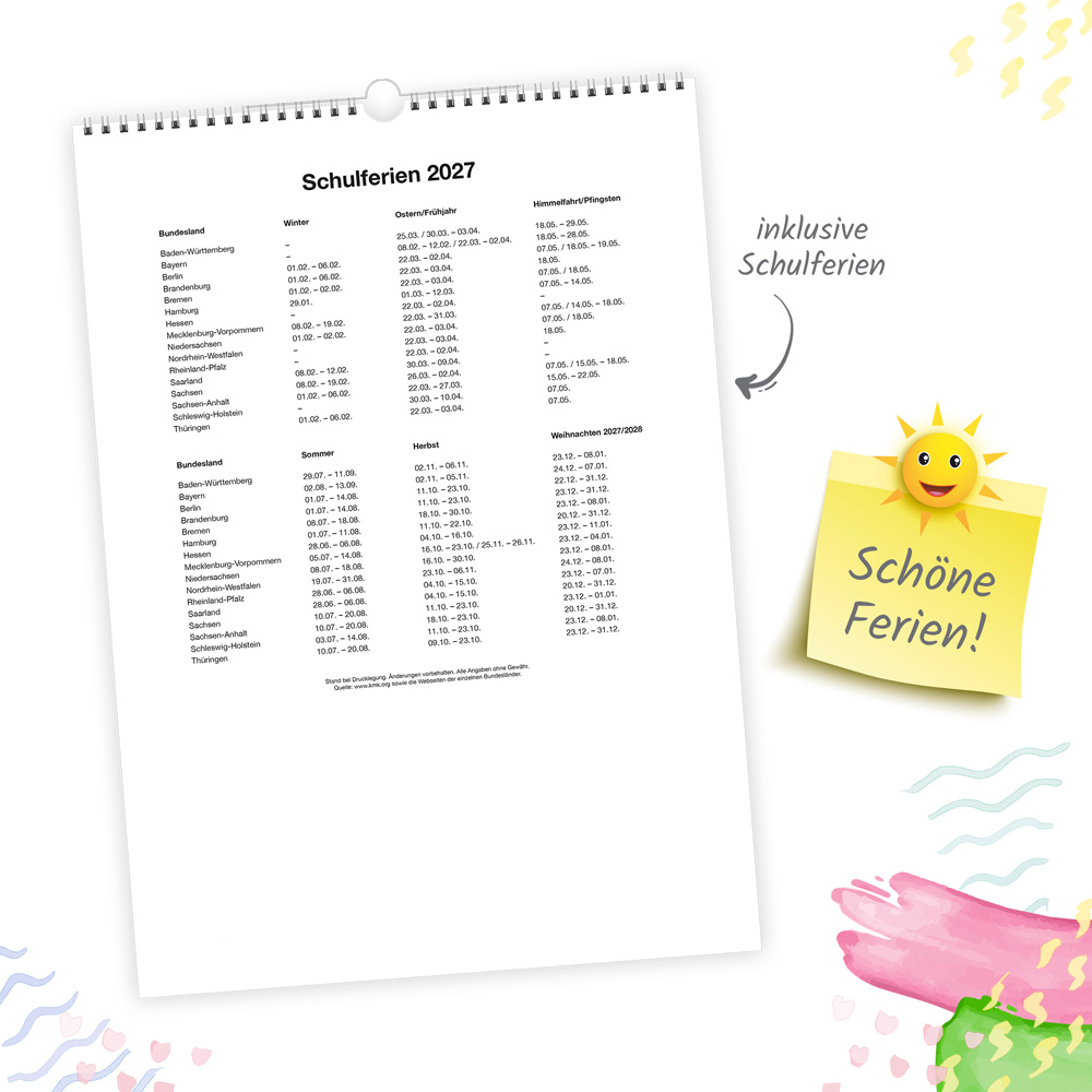 Weitere Ansicht: TRÖTSCH - Großbildkalender XL Familienplaner 2027 mit 6 Spalten