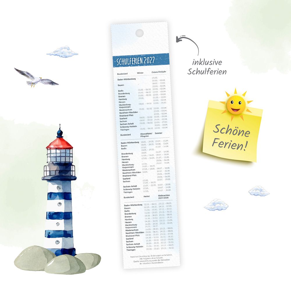 Weitere Ansicht: TRÖTSCH - Lesezeichenkalender Küstenliebe 2027