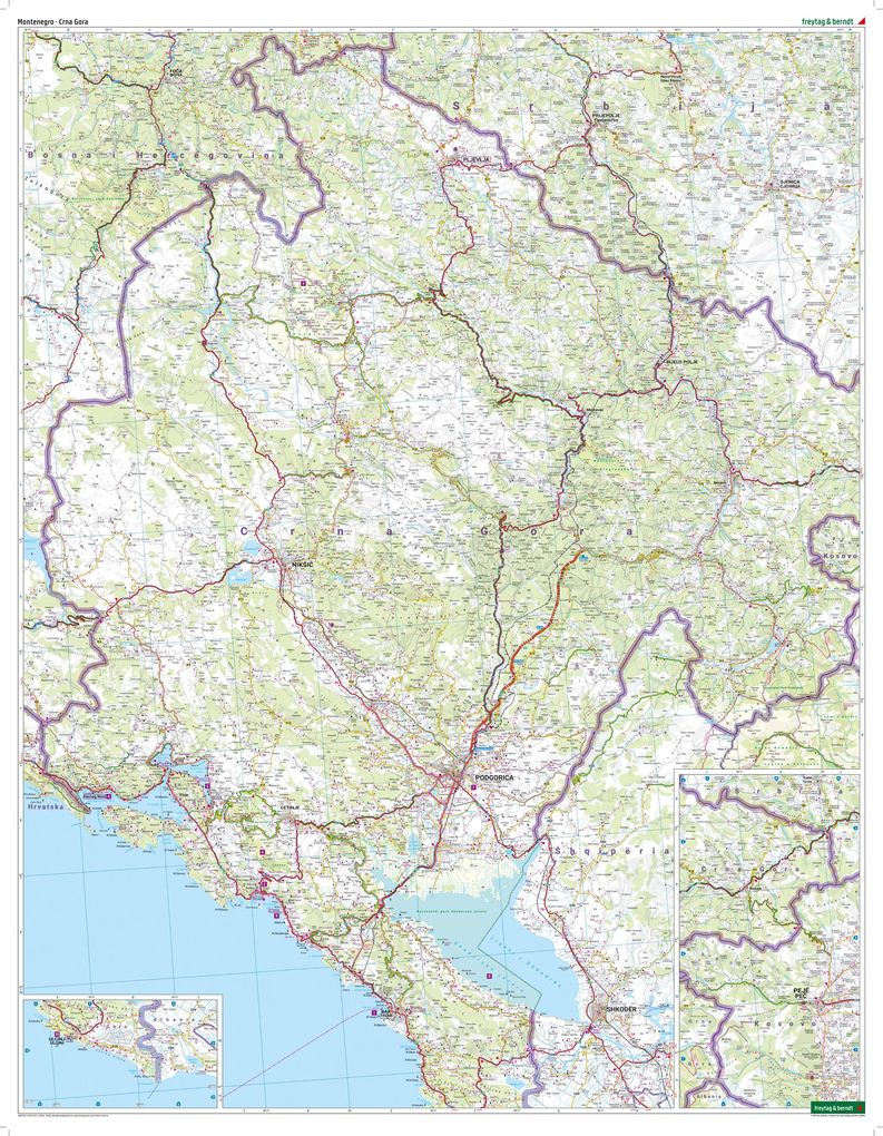 Weitere Ansicht: freytag & berndt Straßenkarte Montenegro 1:150.000
