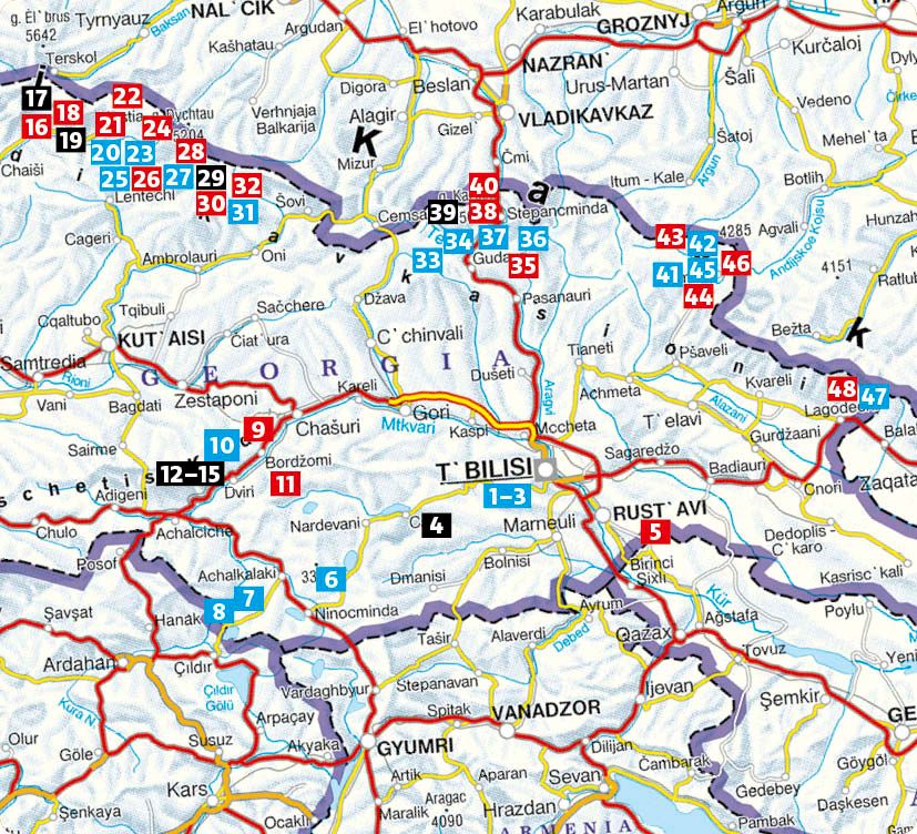 Weitere Ansicht: ROTHER Wanderführer Georgien. 48 Touren im Kleinen und Großen Kaukasus und rund um Tbilissi | Nina Kramm