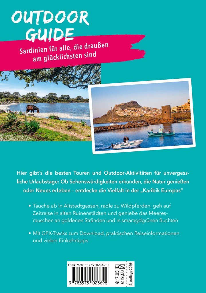 Weitere Ansicht: MARCO POLO OUTDOOR GUIDE Reiseführer Sardinien | Timo Lutz