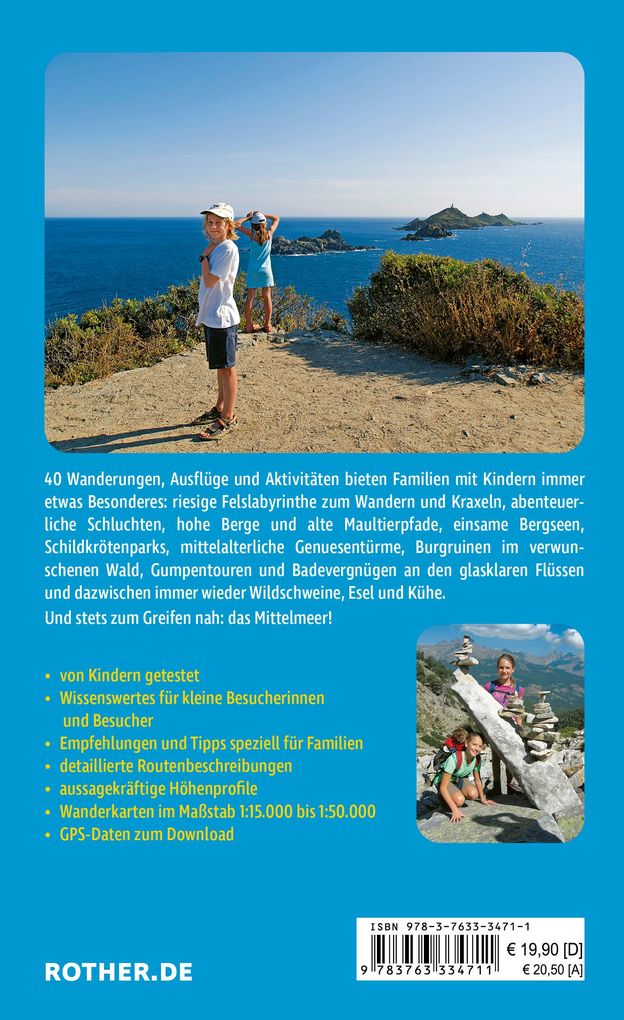 Weitere Ansicht: ROTHER Wanderbuch ErlebnisUrlaub mit Kindern Korsika. 40 Ausflüge und Wanderungen | Marion Landwehr