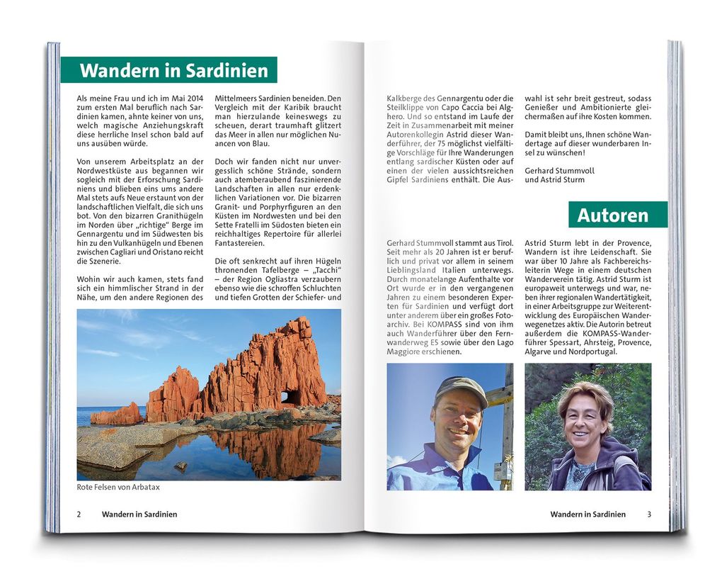 Weitere Ansicht: KOMPASS Wanderführer Sardinien, 75 Touren mit Extra-Tourenkarte | Gerhard Stummvoll, Astrid Sturm