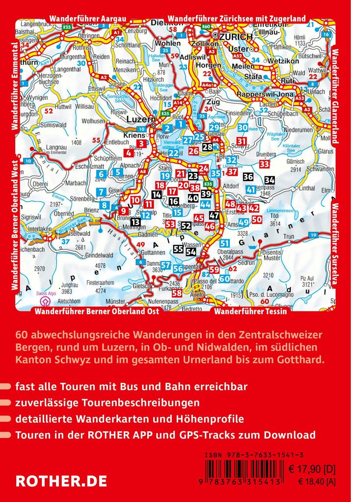 Weitere Ansicht: ROTHER Wanderführer Vierwaldstättersee. 60 Touren in der Zentralschweiz zwischen Rigi und Gotthard | Mark Zahel