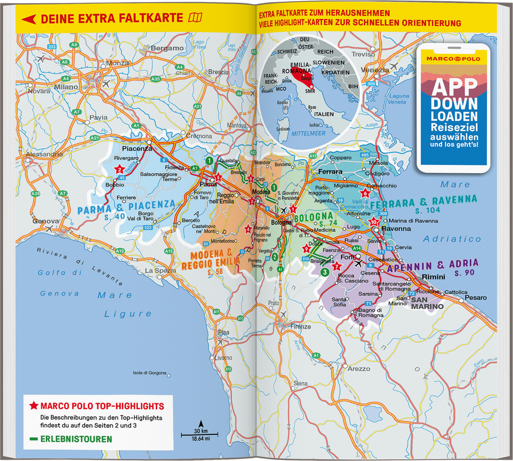 Weitere Ansicht: MARCO POLO Reiseführer Emilia-Romagna, Bologna, Parma, Ravenna | Bettina Dürr, Sabine Oberpriller