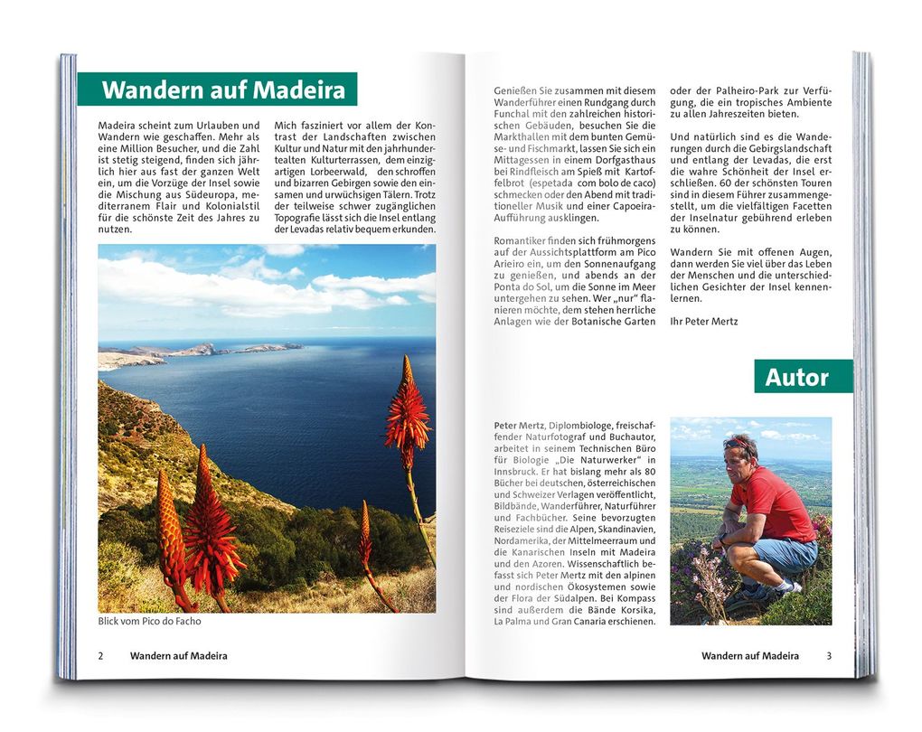 Weitere Ansicht: KOMPASS Wanderführer Madeira mit Porto Santo, 60 Touren mit Extra-Tourenkarte | Peter Mertz