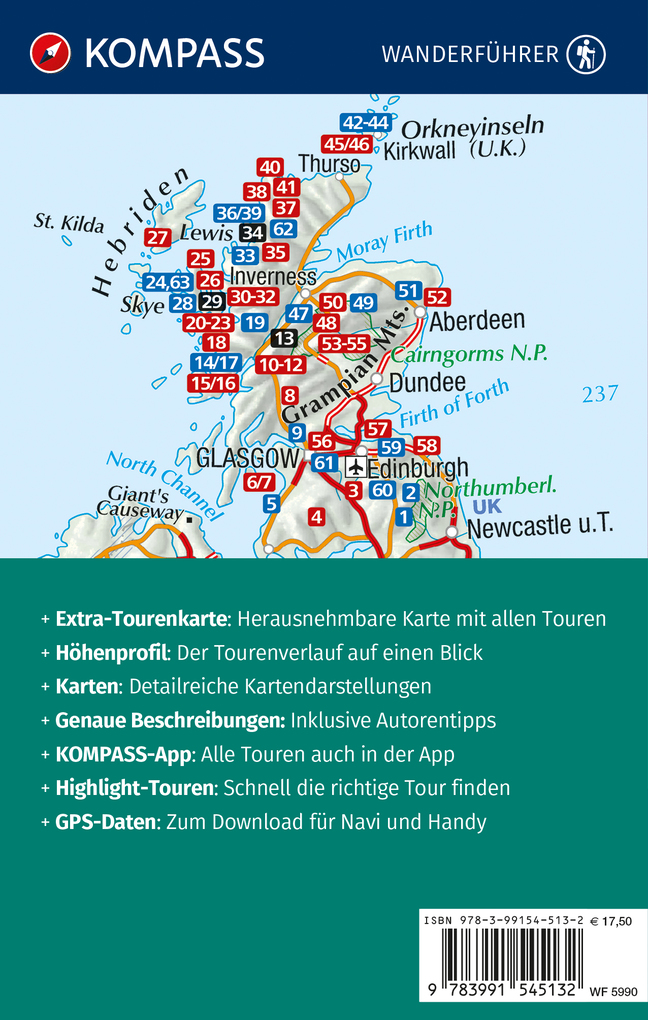 Weitere Ansicht: KOMPASS Wanderführer Schottland, 63 Touren mit Extra-Tourenkarte | Michael Will
