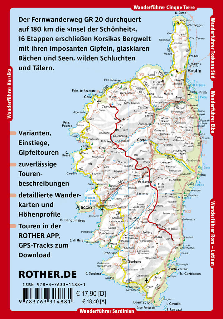 Weitere Ansicht: ROTHER Wanderführer Korsika GR 20. 16 Etappen auf dem legendären Fernwanderweg - mit Varianten und Gipfeln | Willi Hausmann, Kristin Hausmann, Matthias Weber