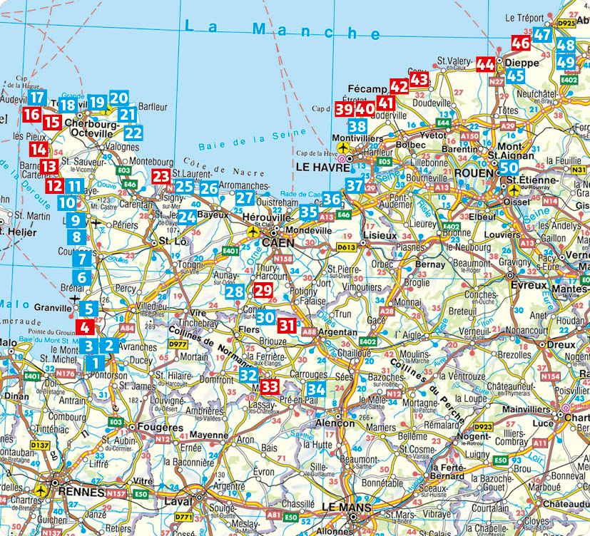 Weitere Ansicht: ROTHER Wanderführer Normandie. 50 Touren an der Küste und im Landesinneren - vom Mont-Saint-Michel bis zur Côte d'Albâtre | Thomas Rettstatt