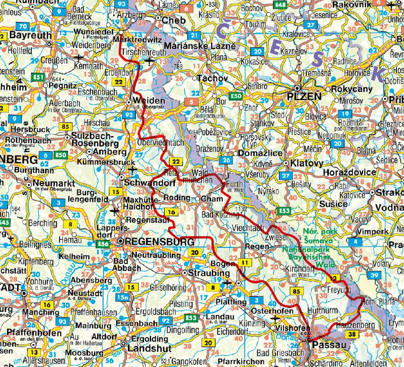 Weitere Ansicht: ROTHER Wanderführer Goldsteig. Alle Etappen der Nord- und der Südroute von Marktredwitz nach Passau | Eva Krötz
