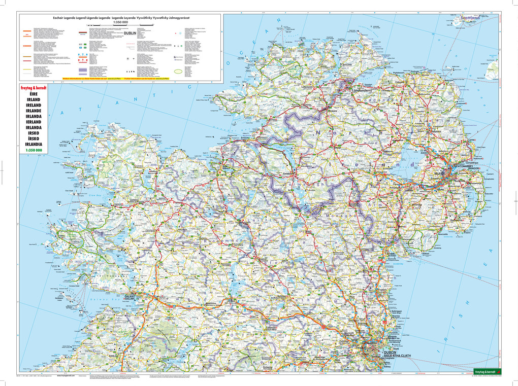 Weitere Ansicht: freytag & berndt Straßenkarte Irland 1:350.000