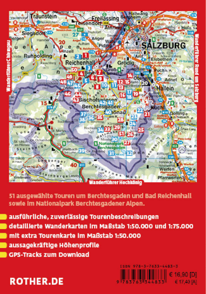 Weitere Ansicht: ROTHER Wanderführer Berchtesgadener Land. 51 Touren - Berchtesgaden, Bad Reichenhall, Nationalpark Berchtesgaden, Königssee | Heinrich Bauregger