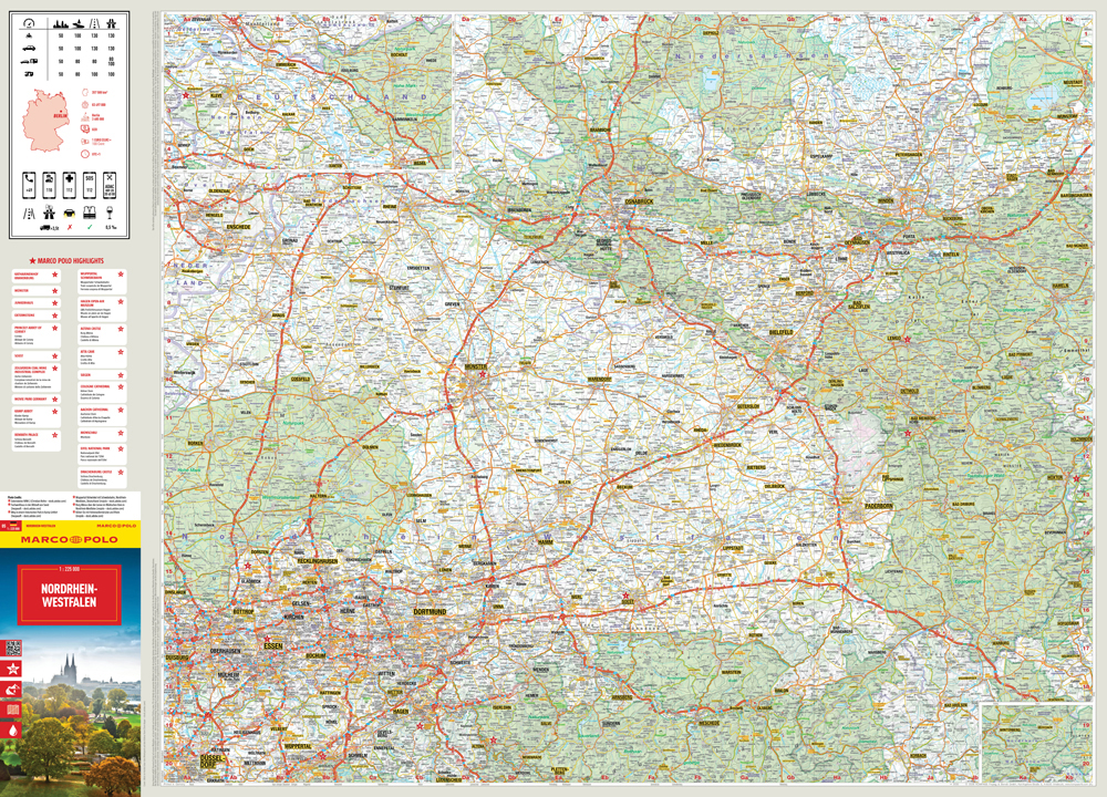 Weitere Ansicht: MARCO POLO Reisekarte Deutschland 05 Nordrhein-Westfalen 1:225.000