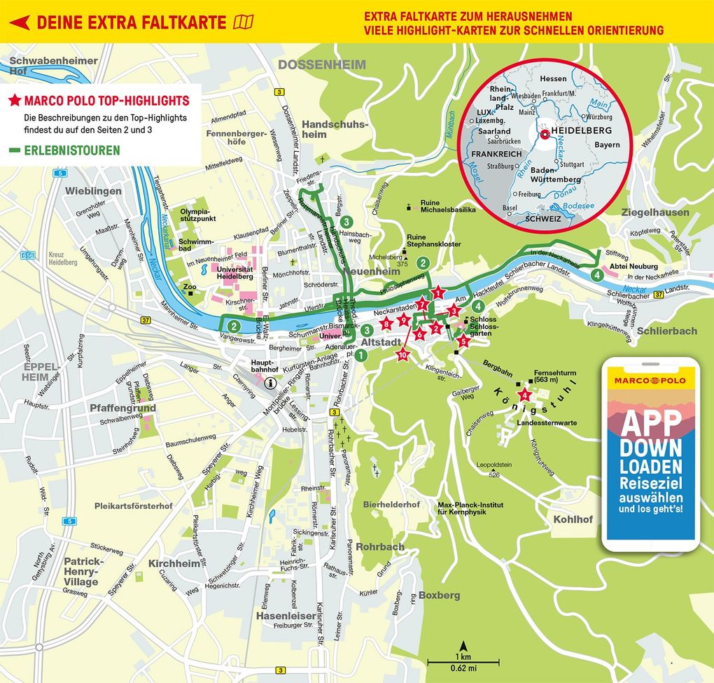 Weitere Ansicht: MARCO POLO Reiseführer Heidelberg | Marlen O`Brien, Christl Bootsma