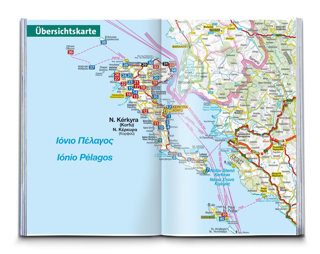 Weitere Ansicht: KOMPASS Wanderführer Korfu mit Paxos und den Diapontischen Inseln, 40 Touren mit Extra-Tourenkarte | Lutz Redecker