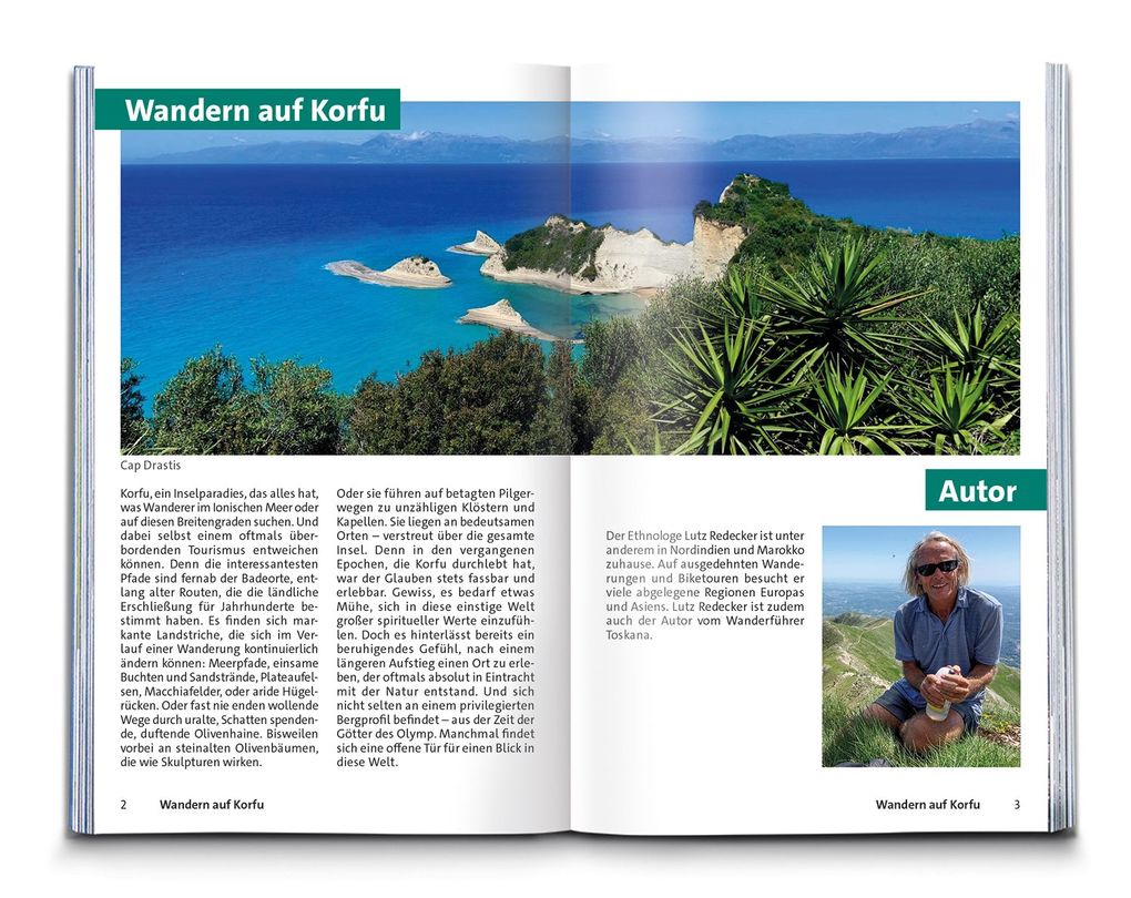 Weitere Ansicht: KOMPASS Wanderführer Korfu mit Paxos und den Diapontischen Inseln, 40 Touren mit Extra-Tourenkarte | Lutz Redecker