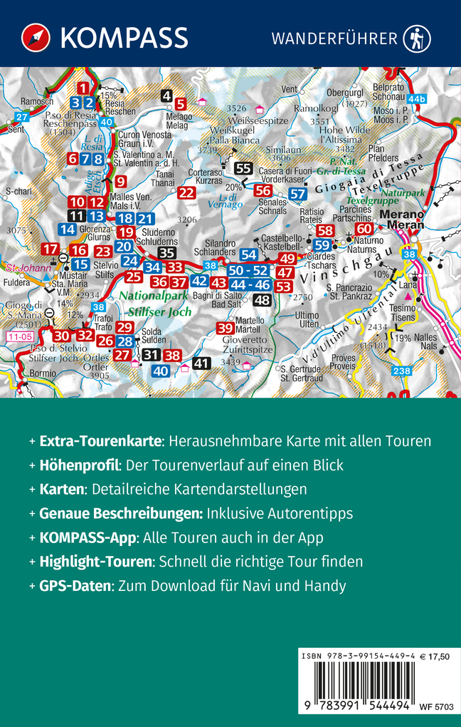 Weitere Ansicht: KOMPASS Wanderführer Ortlergruppe und Vinschgau, 60 Touren mit Extra-Tourenkarte | Manfred Föger