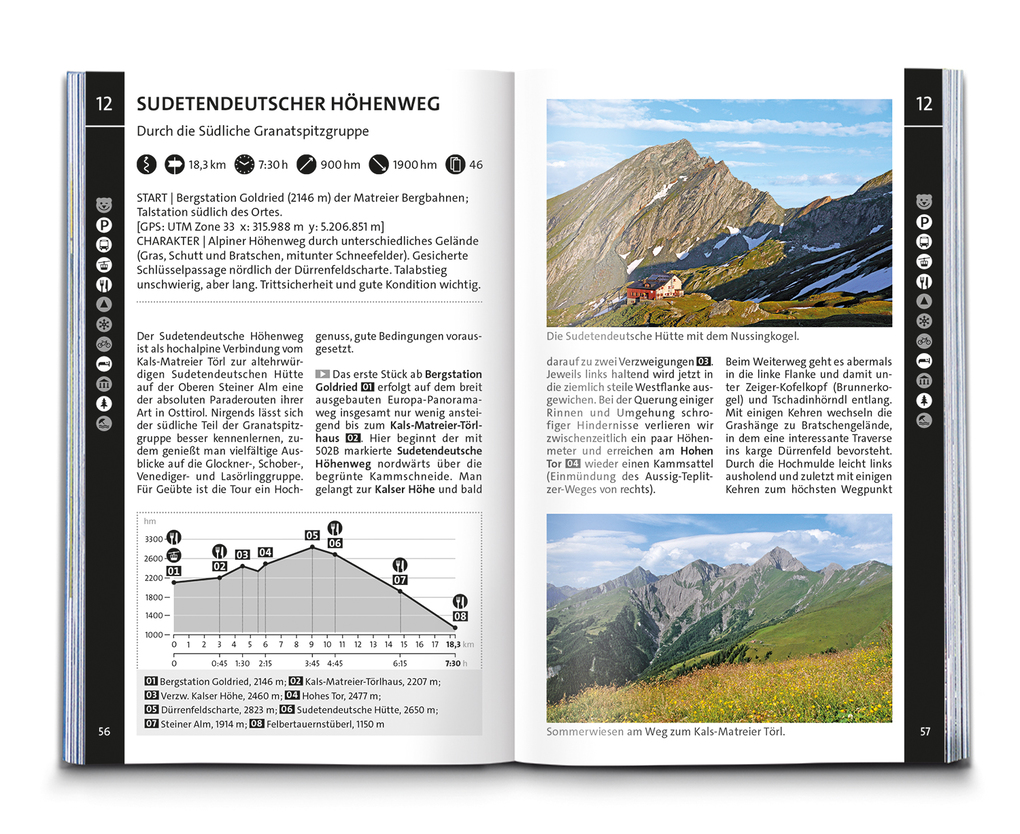 Weitere Ansicht: KOMPASS Wanderführer Osttirol, Venediger- und Glocknergruppe, Defereggental, Lienzer Dolomiten, 50 Touren mit Extra-Tourenkarte | Mark Zahel