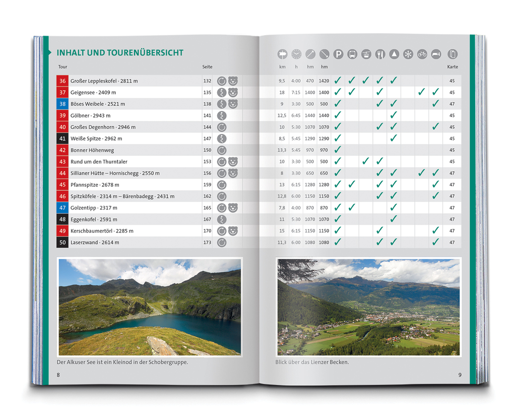 Weitere Ansicht: KOMPASS Wanderführer Osttirol, Venediger- und Glocknergruppe, Defereggental, Lienzer Dolomiten, 50 Touren mit Extra-Tourenkarte | Mark Zahel