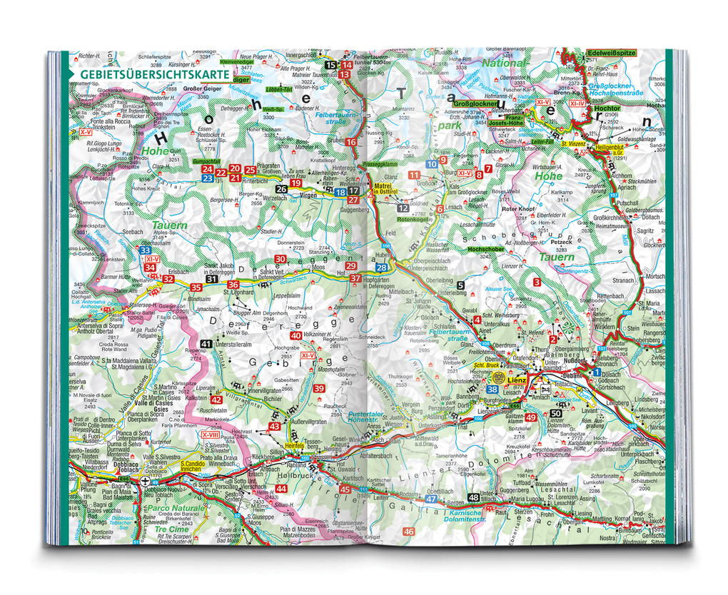 Weitere Ansicht: KOMPASS Wanderführer Osttirol, Venediger- und Glocknergruppe, Defereggental, Lienzer Dolomiten, 50 Touren mit Extra-Tourenkarte | Mark Zahel
