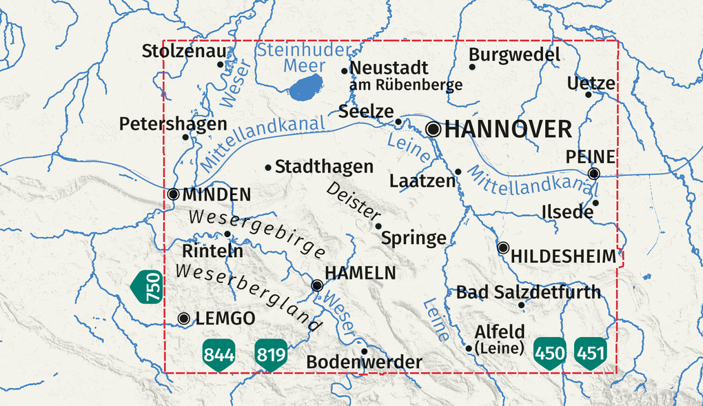 Weitere Ansicht: KOMPASS Wanderkarten-Set 848 Hannover und Umgebung (2 Karten) 1:50.000