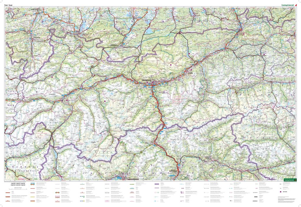 Weitere Ansicht: freytag & berndt Straßenkarte Tirol 1:150.000