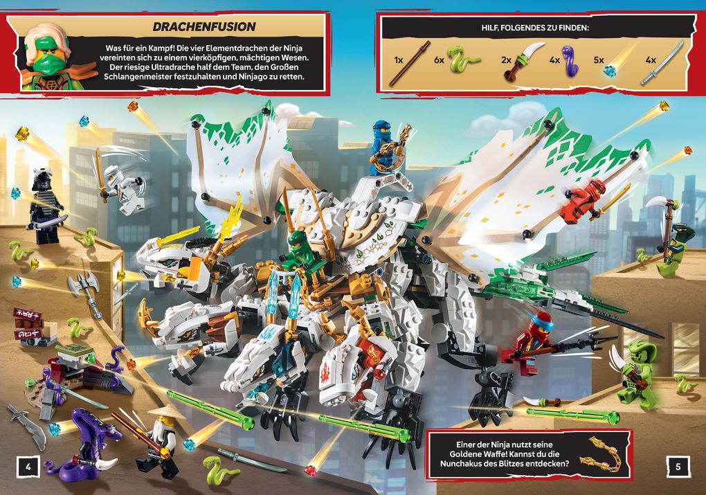 Weitere Ansicht: LEGO® NINJAGO® - Epische Duelle - Mein Wimmel-Stickerspaß