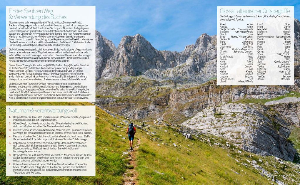 Weitere Ansicht: Wild Guide Albanien | Temaj Granit
