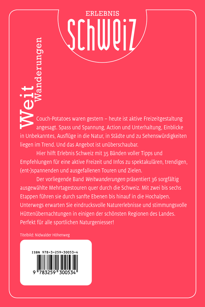 Weitere Ansicht: Kümmerly+Frey Erlebnis Schweiz Weitwanderungen - Wanderführer