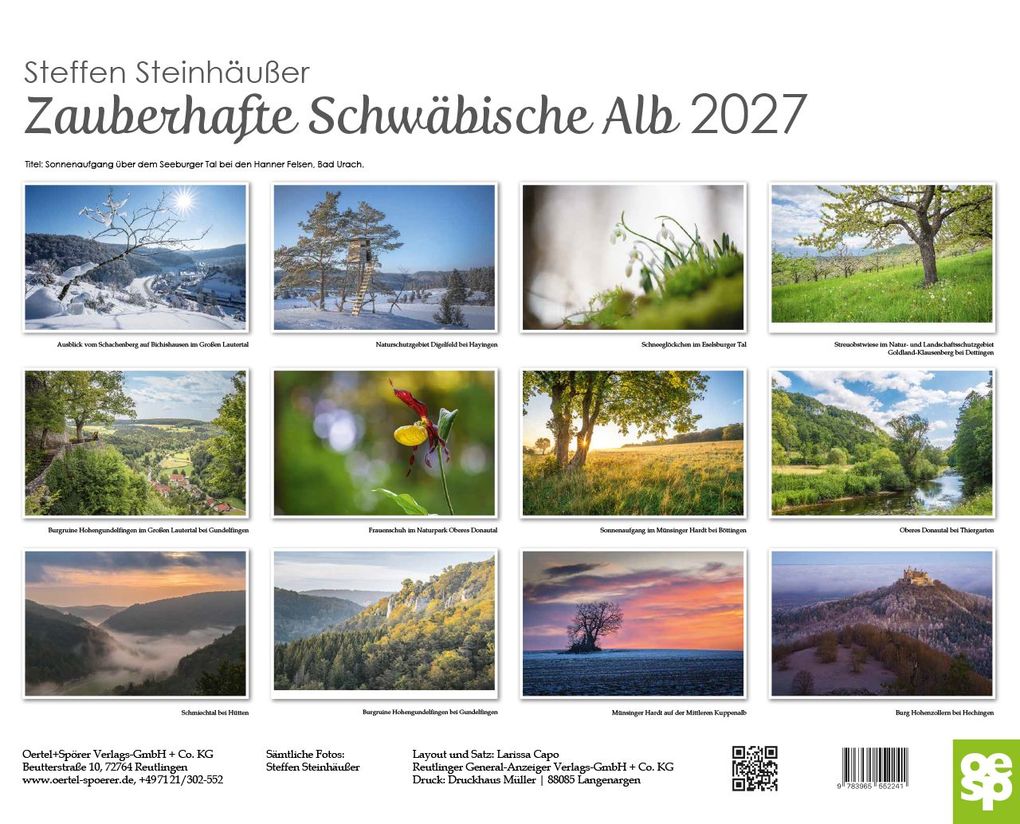 Weitere Ansicht: Zauberhafte Schwäbische Alb 2027