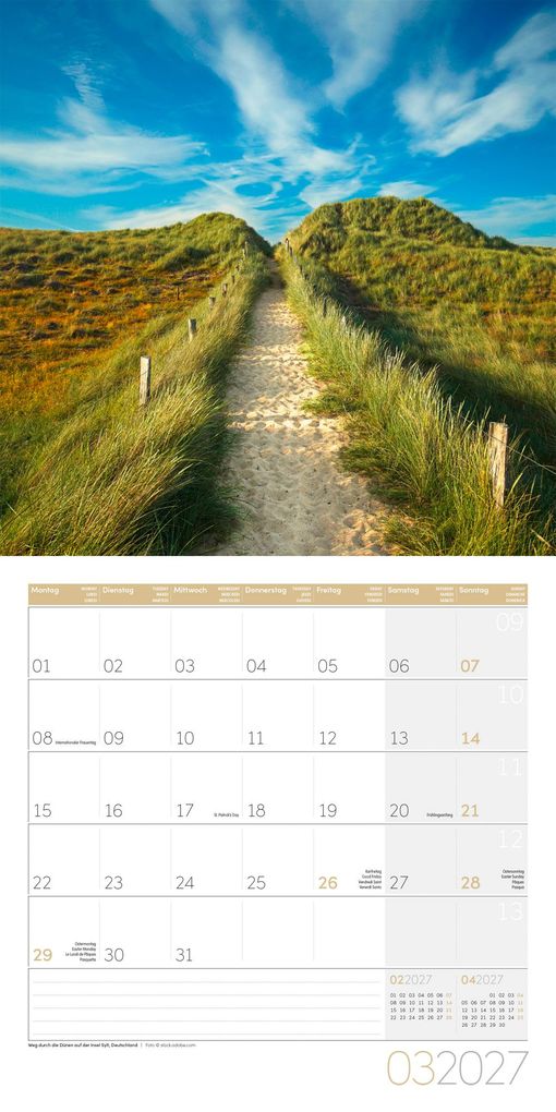 Weitere Ansicht: Traumpfade Kalender 2027 - 30x30 - Art12 | Ackermann Kunstverlag GmbH