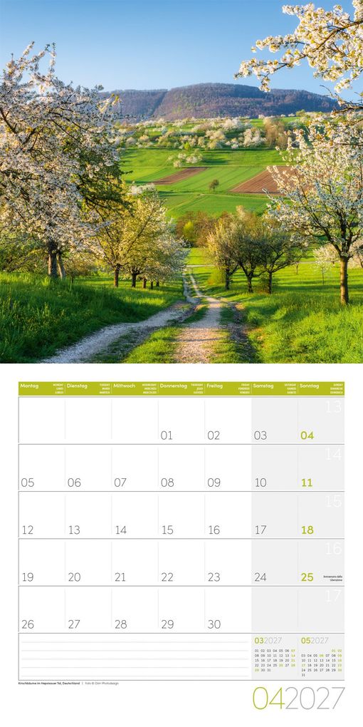 Weitere Ansicht: Traumpfade Kalender 2027 - 30x30 - Art12 | Ackermann Kunstverlag GmbH