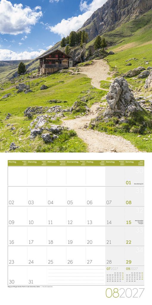 Weitere Ansicht: Traumpfade Kalender 2027 - 30x30 - Art12 | Ackermann Kunstverlag GmbH