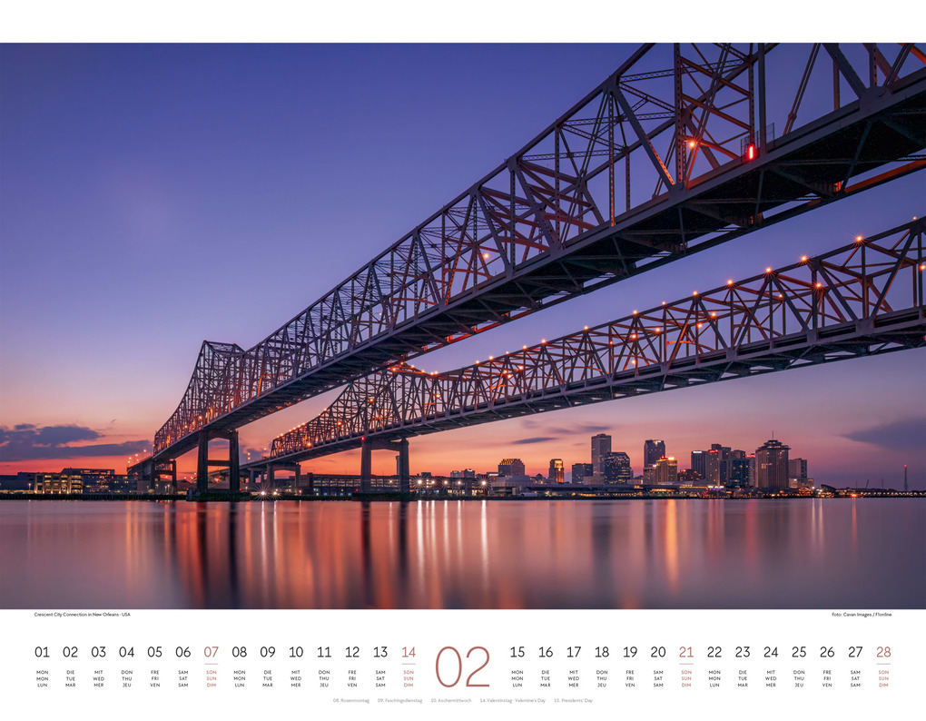 Weitere Ansicht: Brücken Kalender 2027 | Ackermann Kunstverlag GmbH