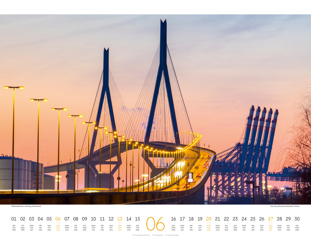 Weitere Ansicht: Brücken Kalender 2027 | Ackermann Kunstverlag GmbH