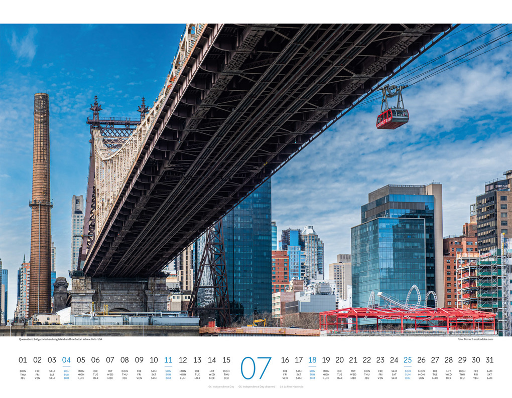 Weitere Ansicht: Brücken Kalender 2027 | Ackermann Kunstverlag GmbH
