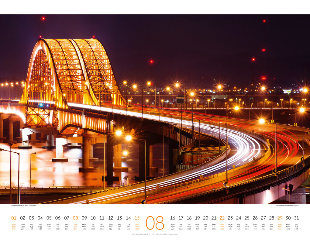 Weitere Ansicht: Brücken Kalender 2027 | Ackermann Kunstverlag GmbH