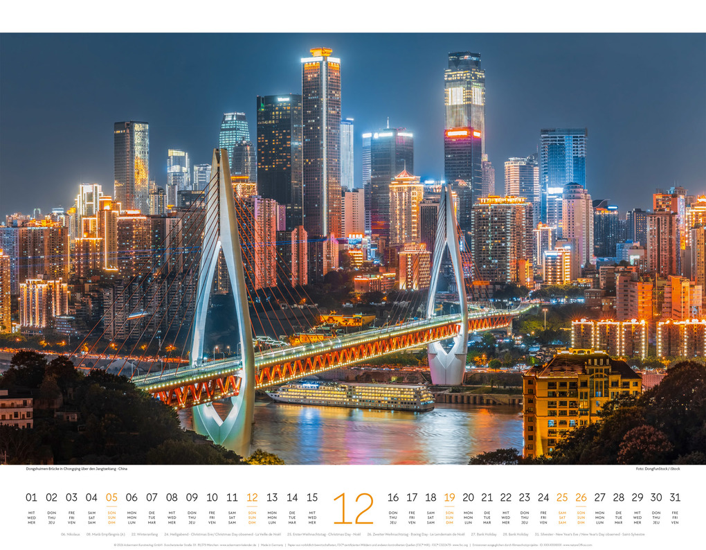 Weitere Ansicht: Brücken Kalender 2027 | Ackermann Kunstverlag GmbH