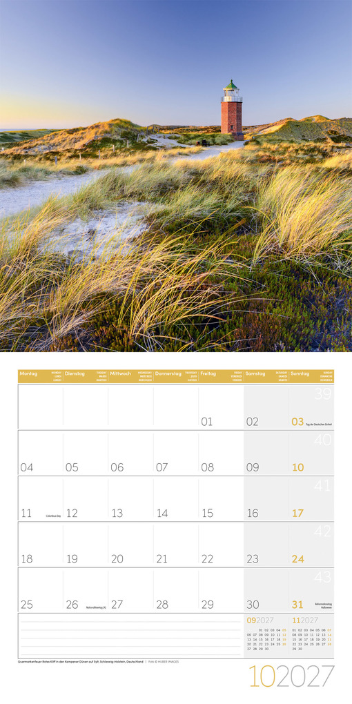 Weitere Ansicht: Am Meer Kalender 2027 - 30x30 - Art12 | Ackermann Kunstverlag GmbH