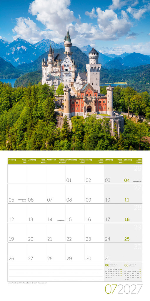 Weitere Ansicht: Deutschland Kalender 2027 - 30x30 - Art12 | Ackermann Kunstverlag GmbH